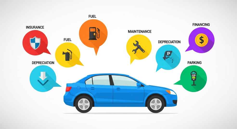 Car cost infographic.