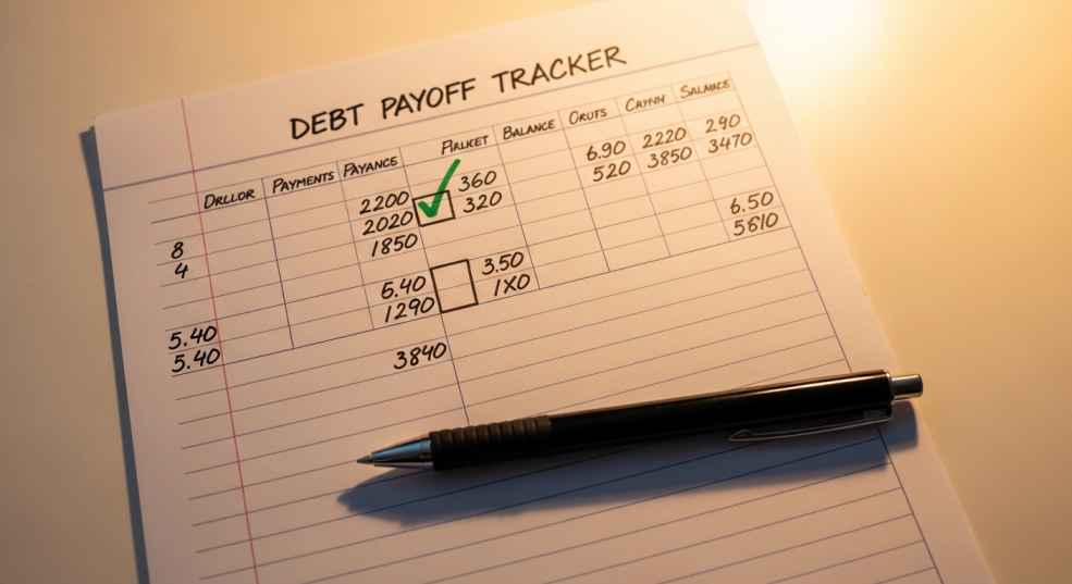 Debt payment tracker