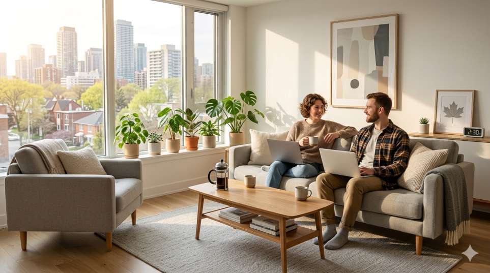 Affordable co-living arrangement in Toronto or Vancouver as frugal housing option