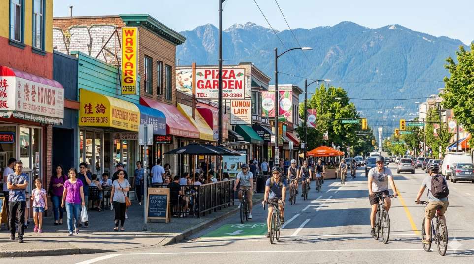Commercial Drive East Vancouver affordable neighbourhood for frugal living
